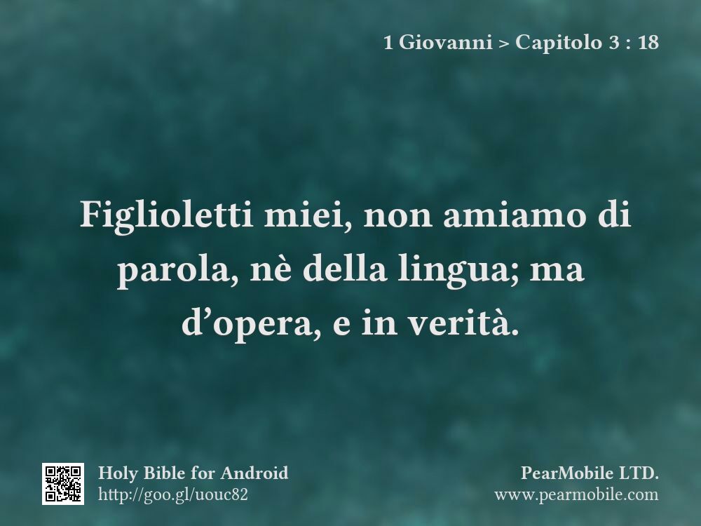 1 Giovanni, Capitolo 3:18